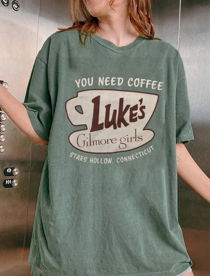 Gilmore Girls Luke's You Need Coffee Stars Shirt