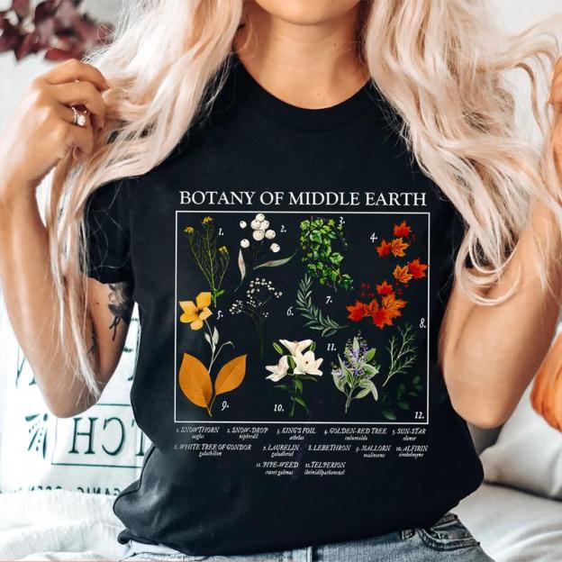 Botany of Middle Earth LOTR T-Shirt For Women