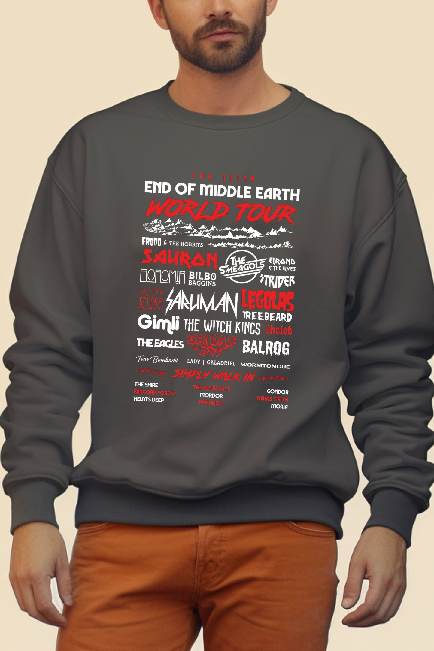 LOTR End of Middle Earth Sweatshirt For Men