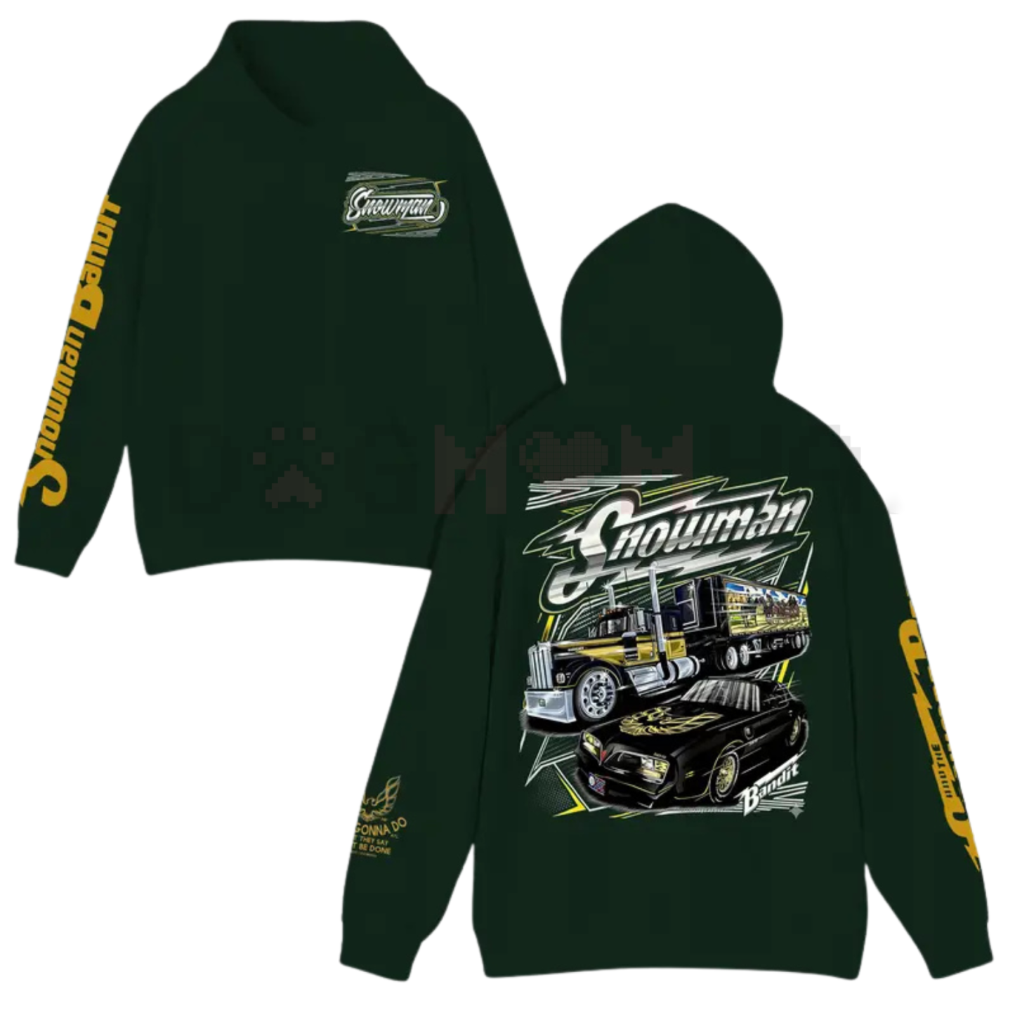 Snowman C.B. Radio Trucker Hoodie – Smokey and The Bandit 2-Side Movie Pullover