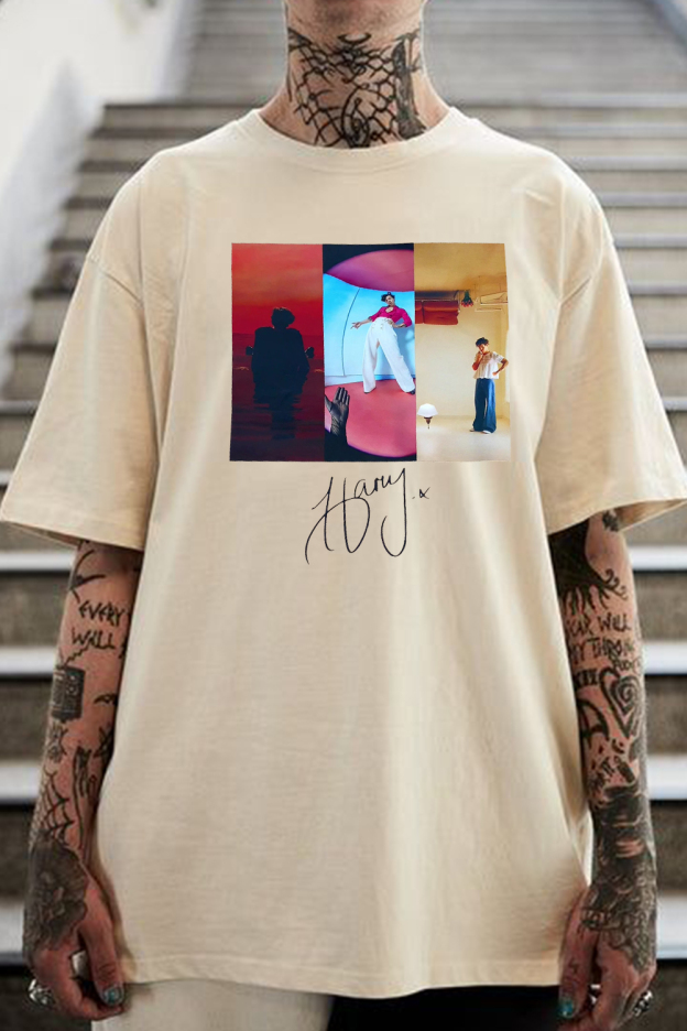 morganwallen printed men's loose round neck short sleeve t-shirt