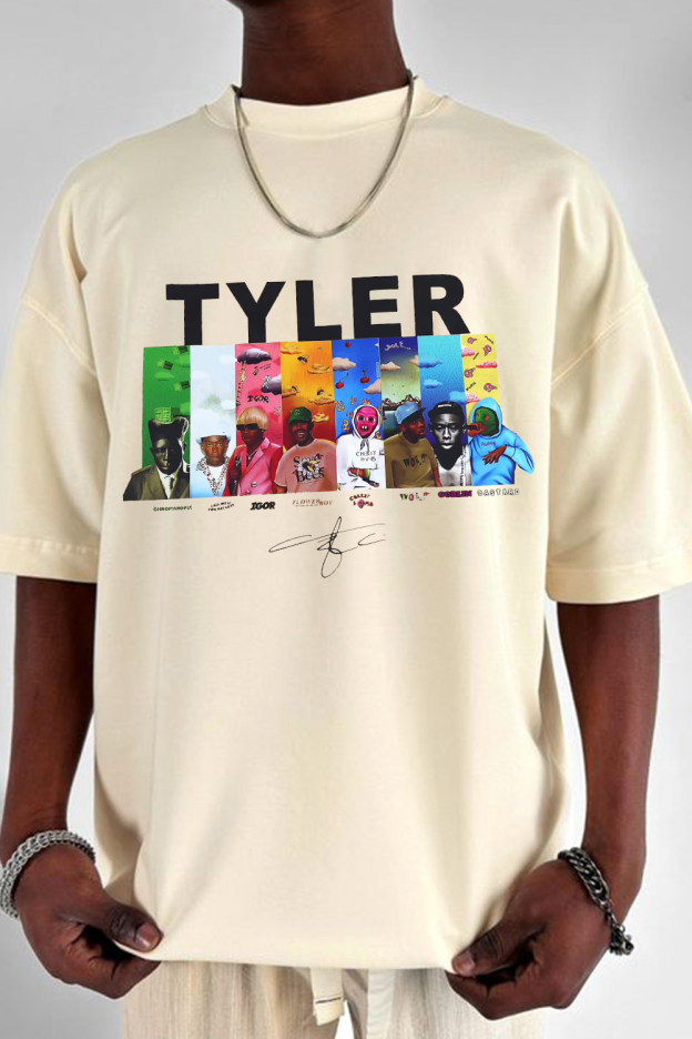 Tyler cartoon print round neck T-shirt