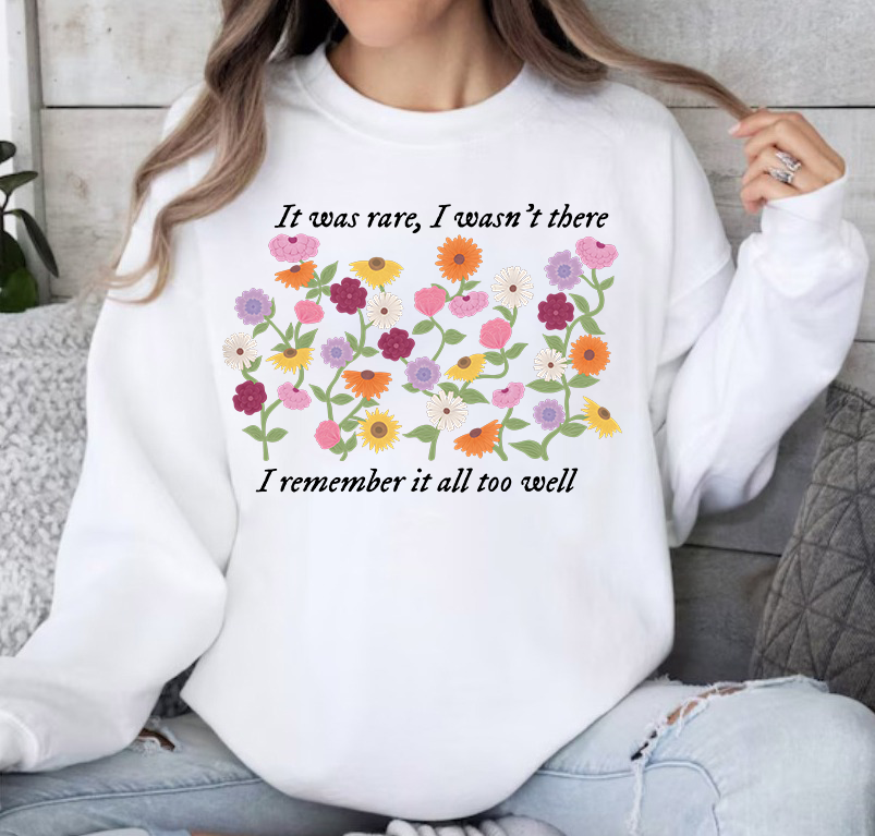 Vintage Eras Tour Piano Flower Sweatshirts