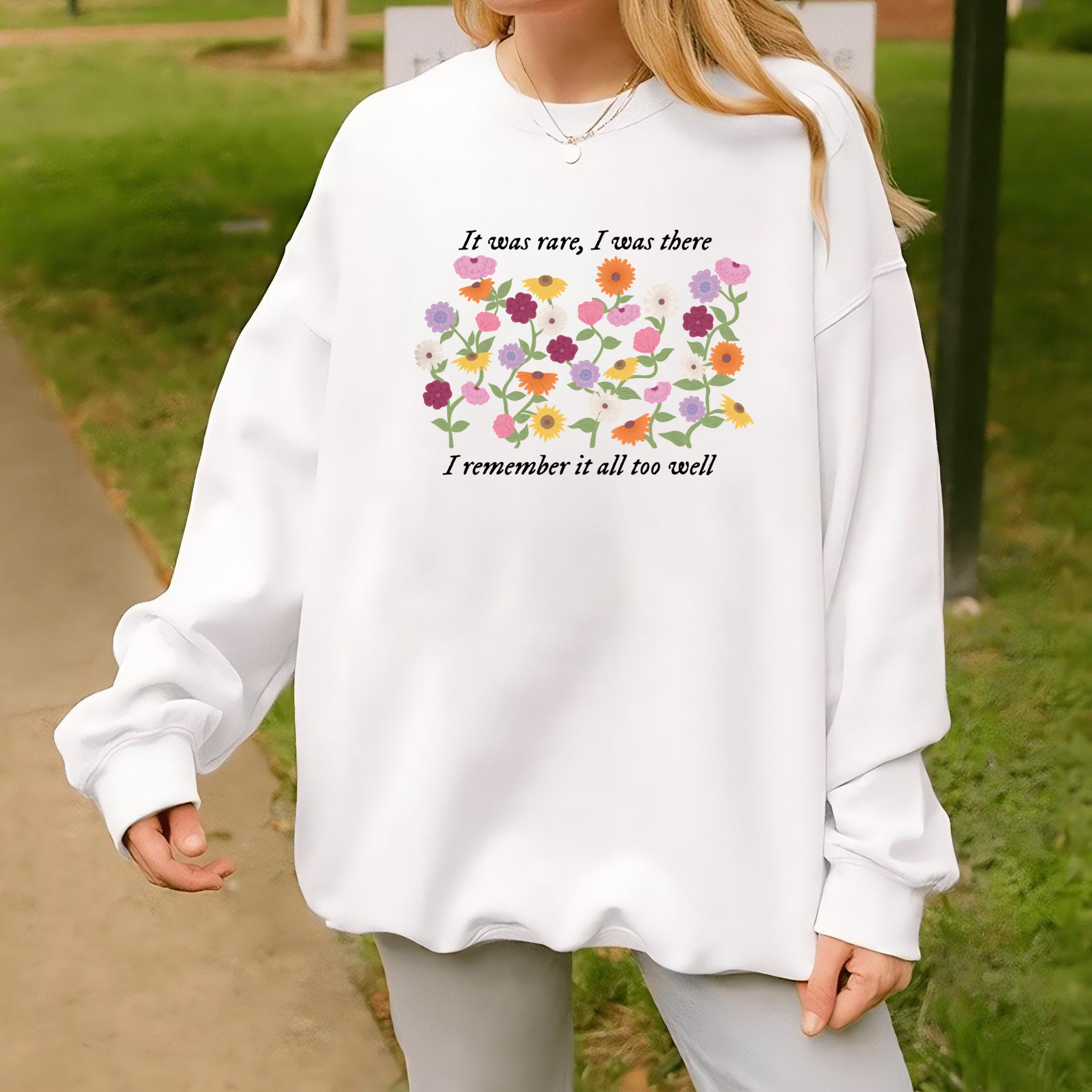Vintage Eras Tour Piano Flower Sweatshirts
