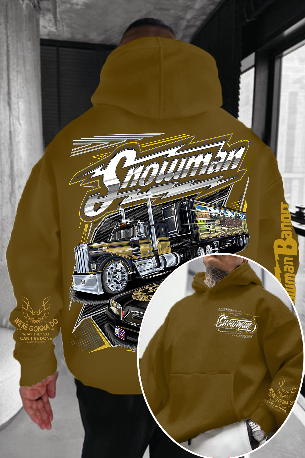 Snowman C.B. Radio Trucker Hoodie – Smokey and The Bandit 2-Side Movie Pullover