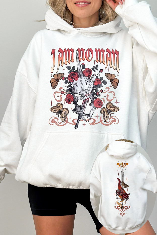 LOTR I Am No Man 2 Sides Hoodie