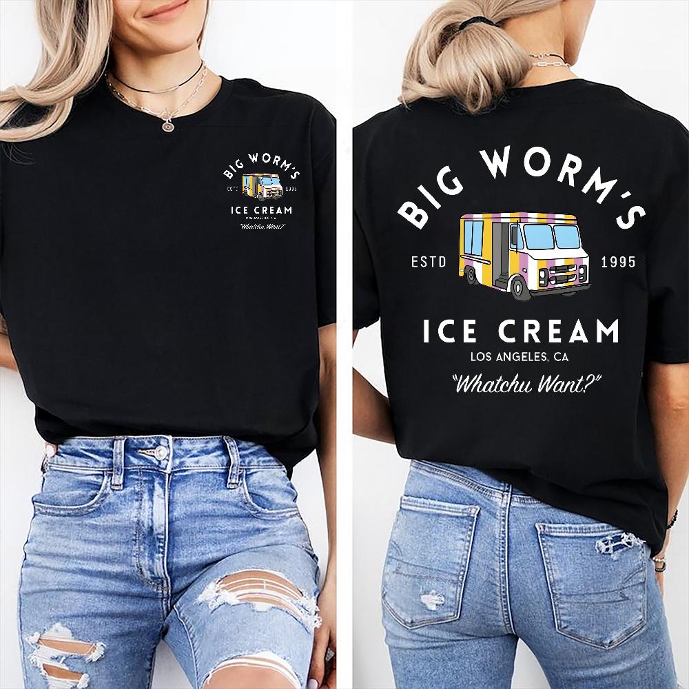 Big Worm's Ice Cream "Whatchuwant" T-Shirt – Classic Friday Movie Tee
