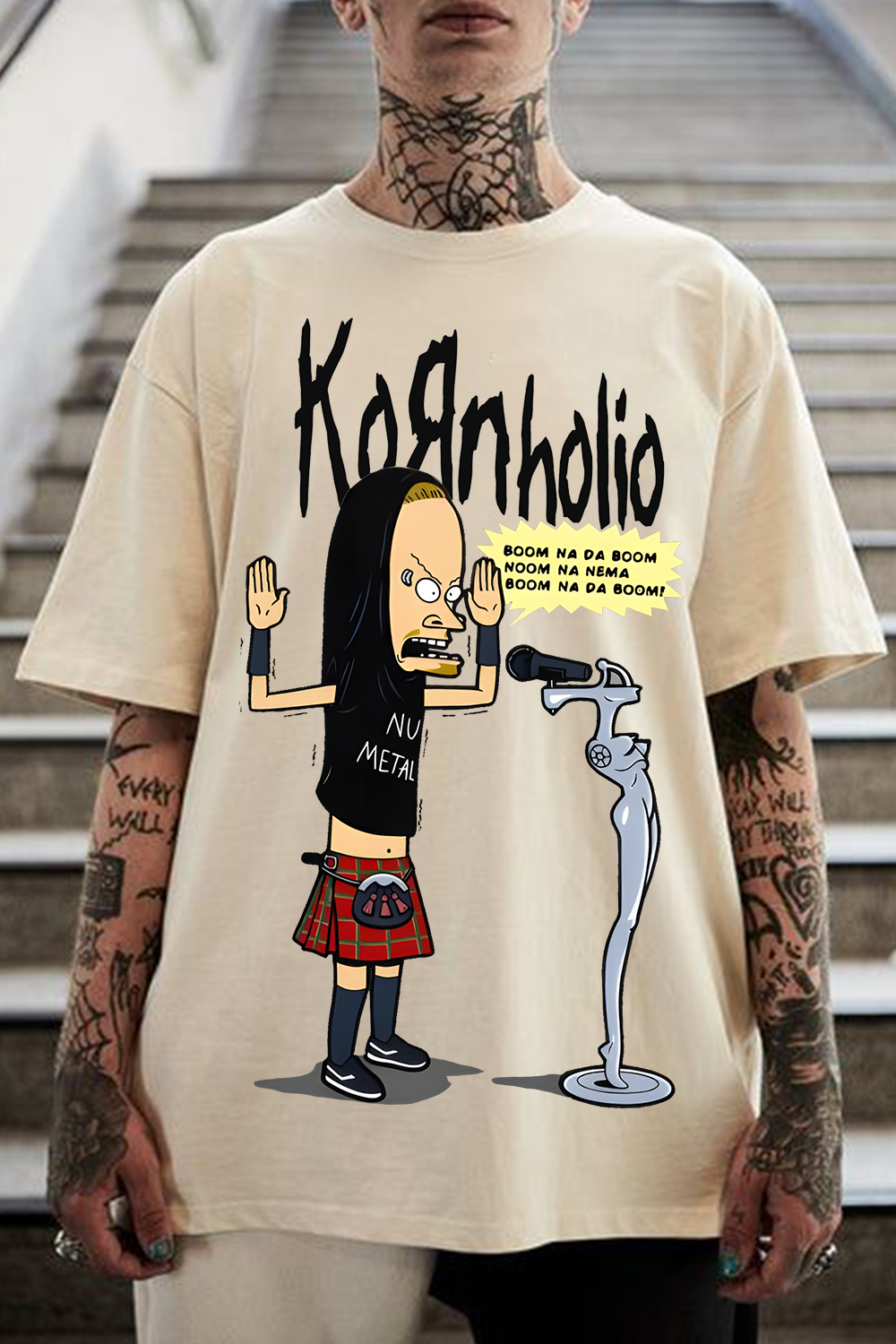 Korn Beavis and Butthead Shirt For Men