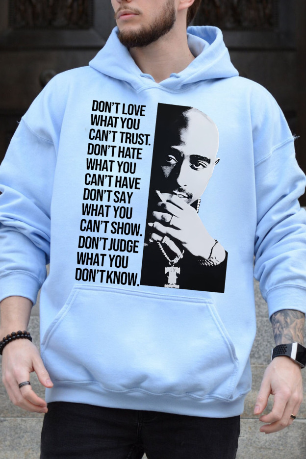 Tupac Portrait Hoodie For Men