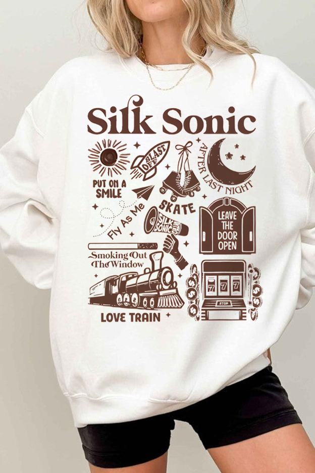 Bruno Mars An Evening with Silk Sonic Album SweatShirt