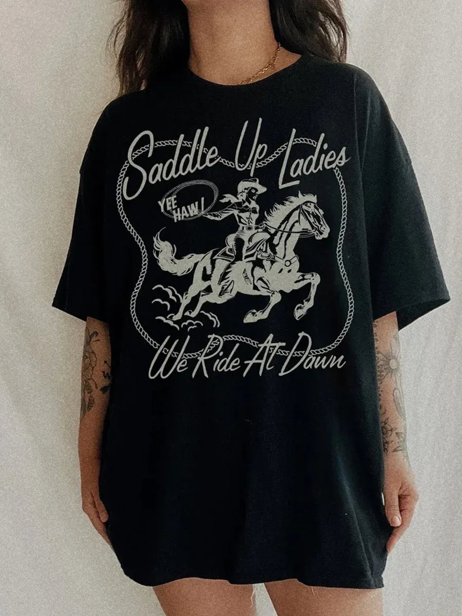 Saddle Up Ladies Tee