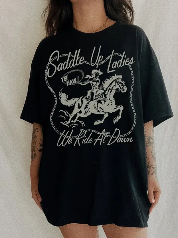 Saddle Up Ladies Tee