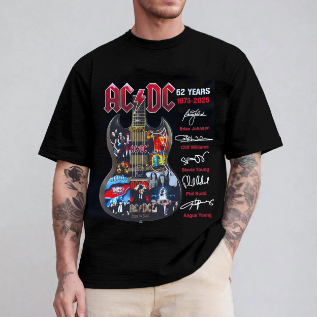 Acdc 52 Years 1973 2025 Tee