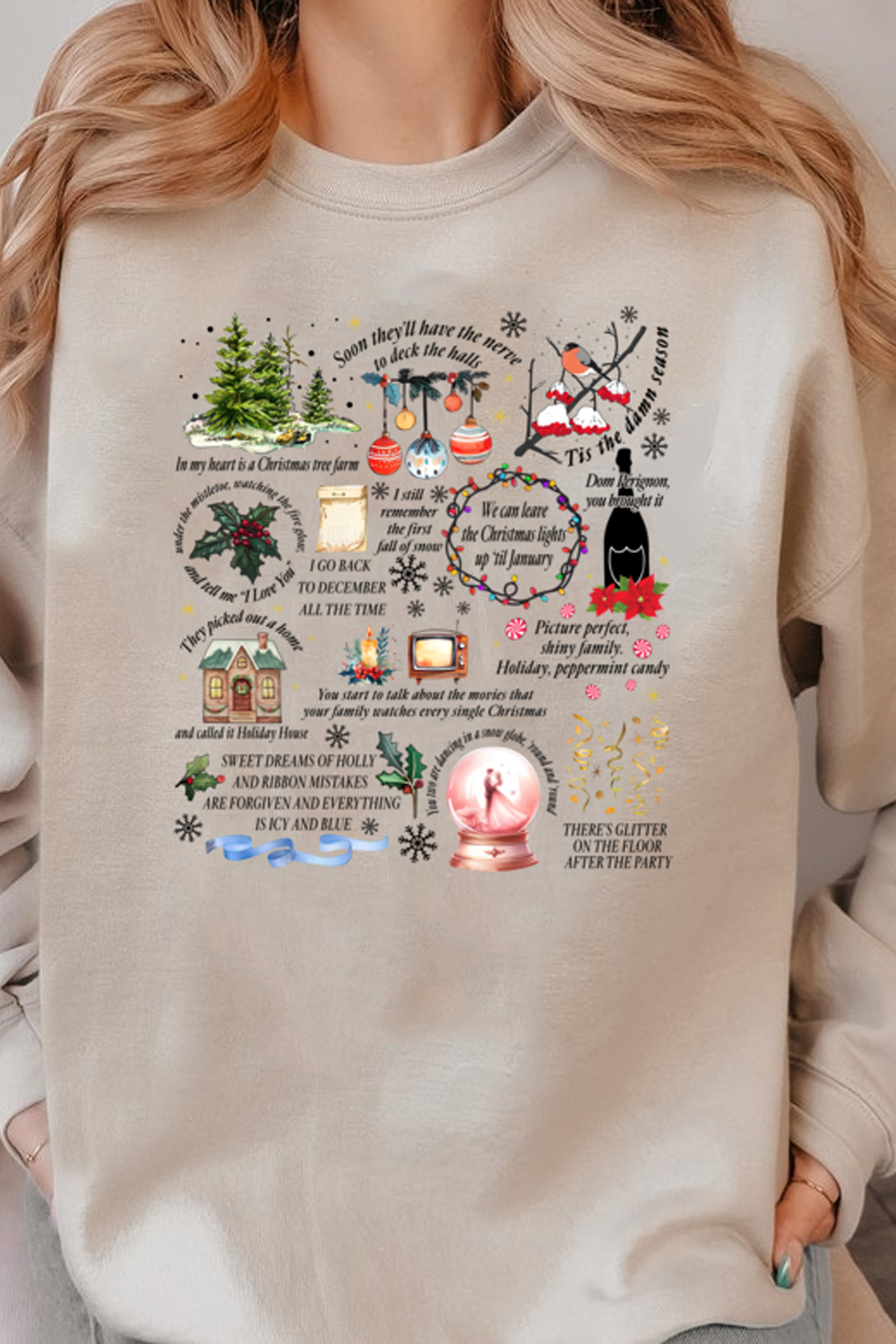 T S Chrismas Cozy Unisex Sweatshirt