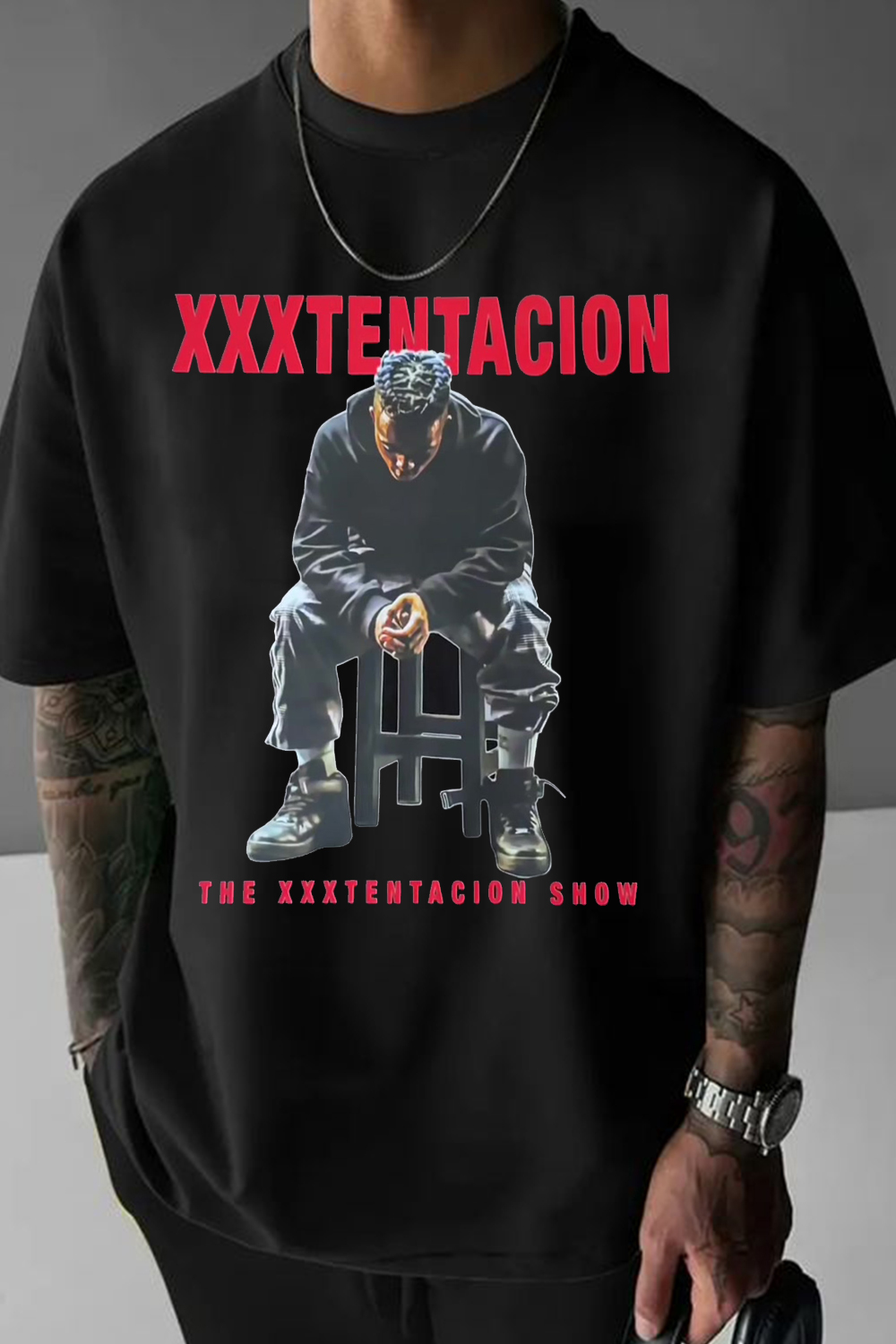 xxxtentacion color block t-shirt