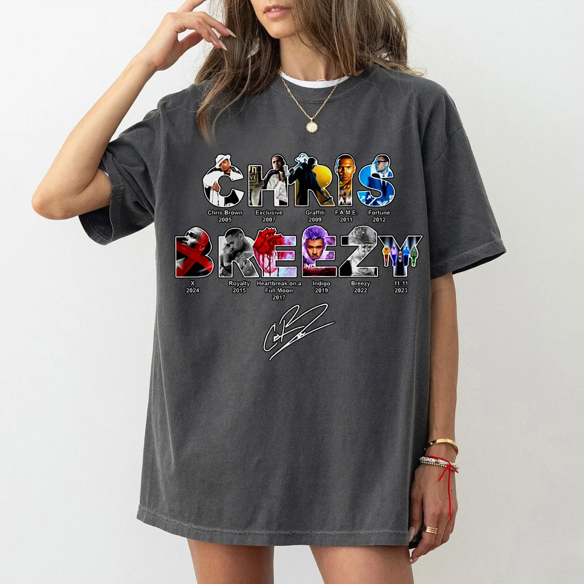 Chris Brown 11:11 Tour Shirt