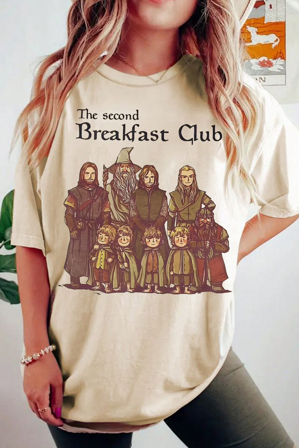 The Lord of the Rings cartoon ladies short-sleeved loose T-shirt