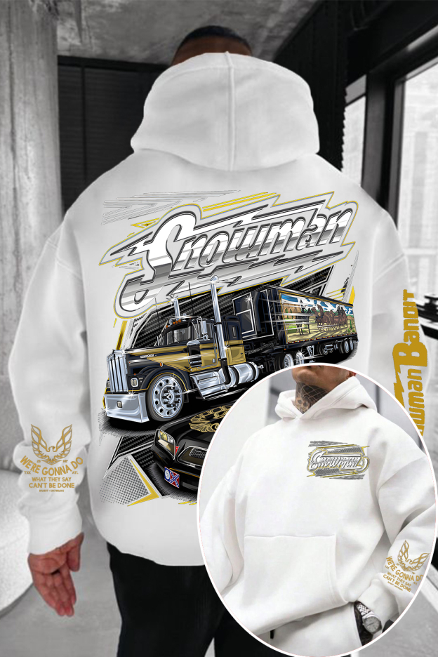 Snowman C.B. Radio Trucker Hoodie – Smokey and The Bandit 2-Side Movie Pullover