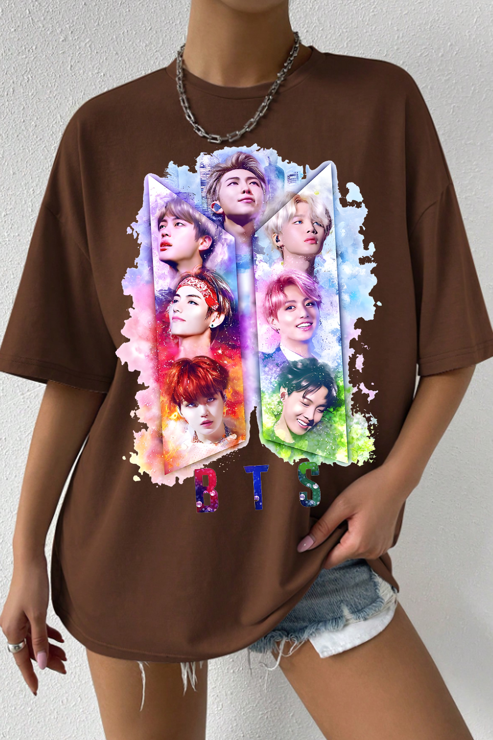 BTS Personalized Colorful Printed Tee