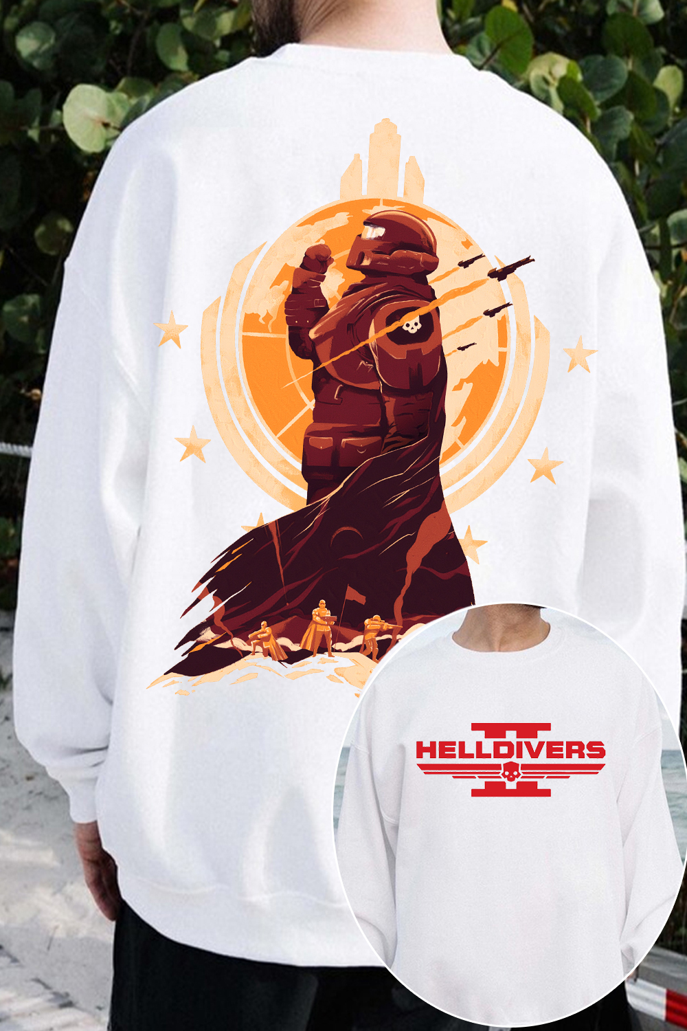 Helldivers 2 Oversized Vintage Unisex Sweatshirt