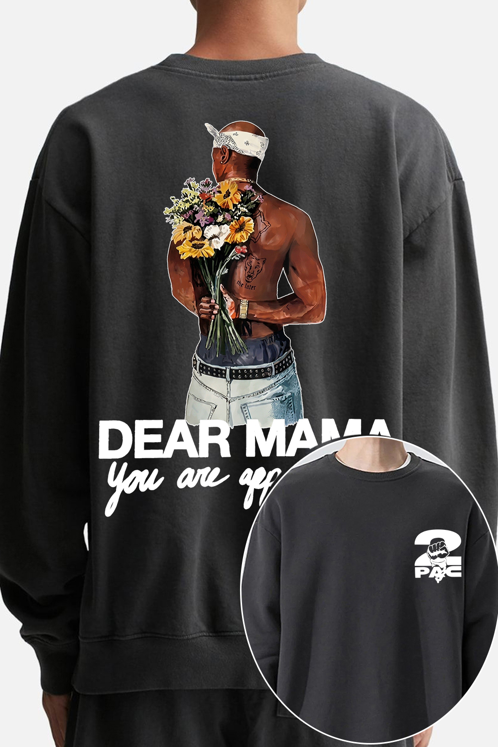 2pac Two-Sided Sweatshirt