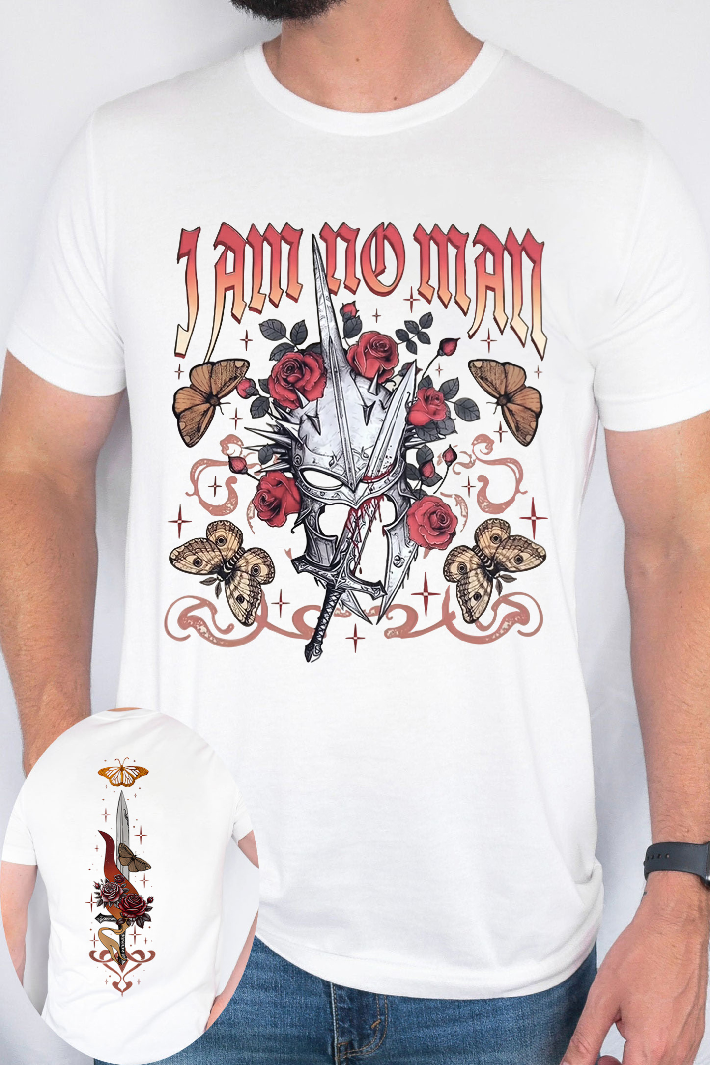 The Lord of the Rings cartoon double-sided print short-sleeved loose T-shirt