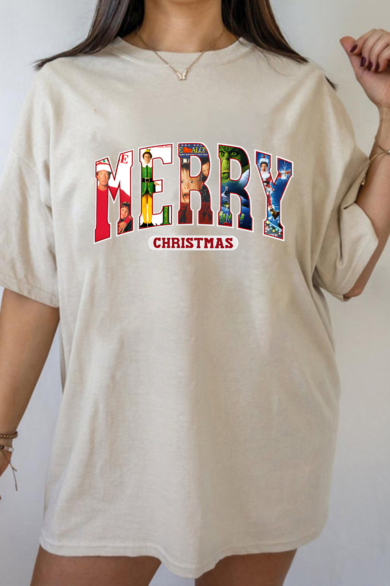 MERRY Christmas Movies Women Tee