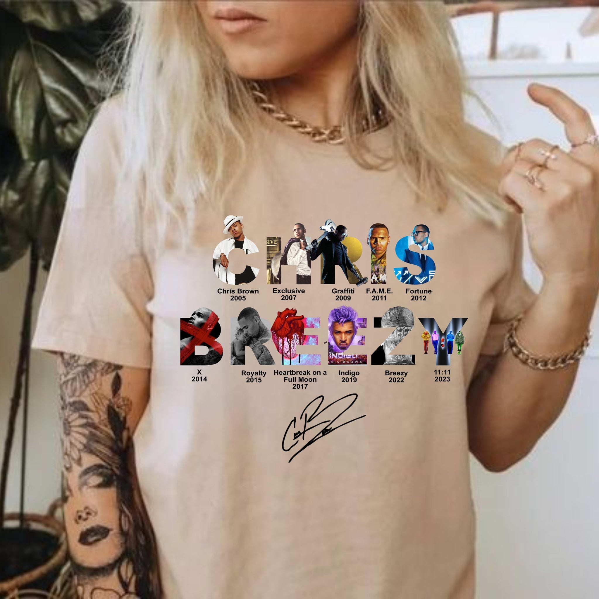 Chris Brown 11:11 Tour Shirt