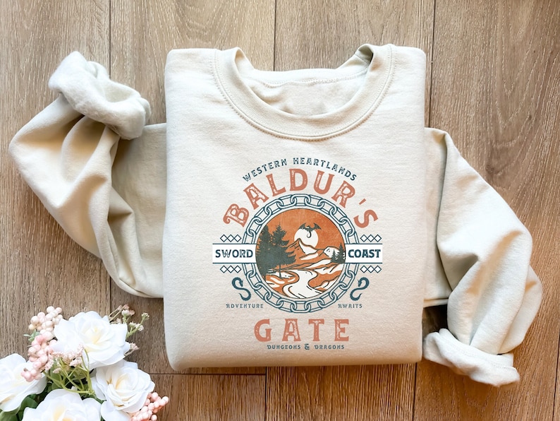 Baldurs Gate 3 Adventure Awaits Sweatshirt - Women