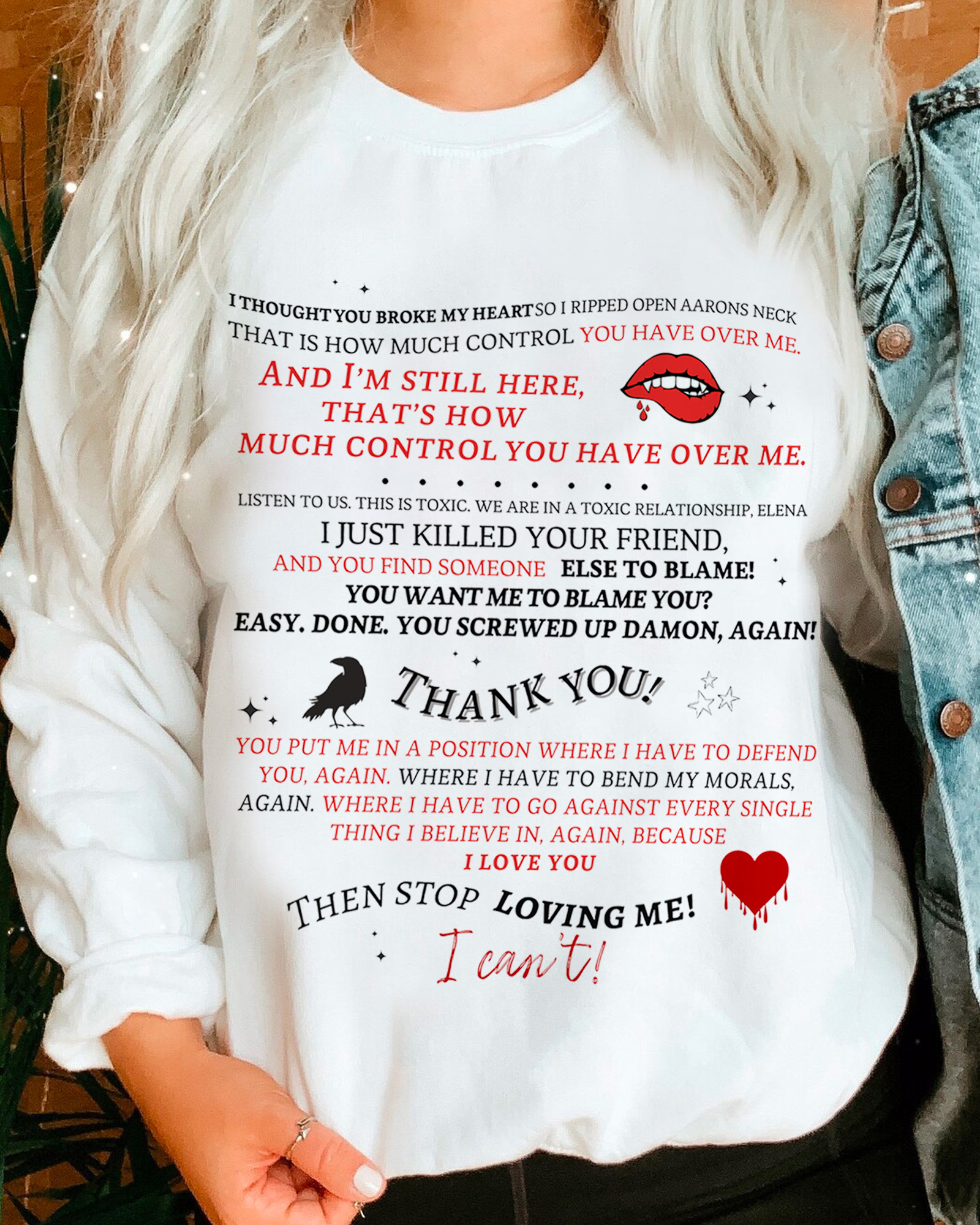 TVD Damon & Elena Sweatshirt