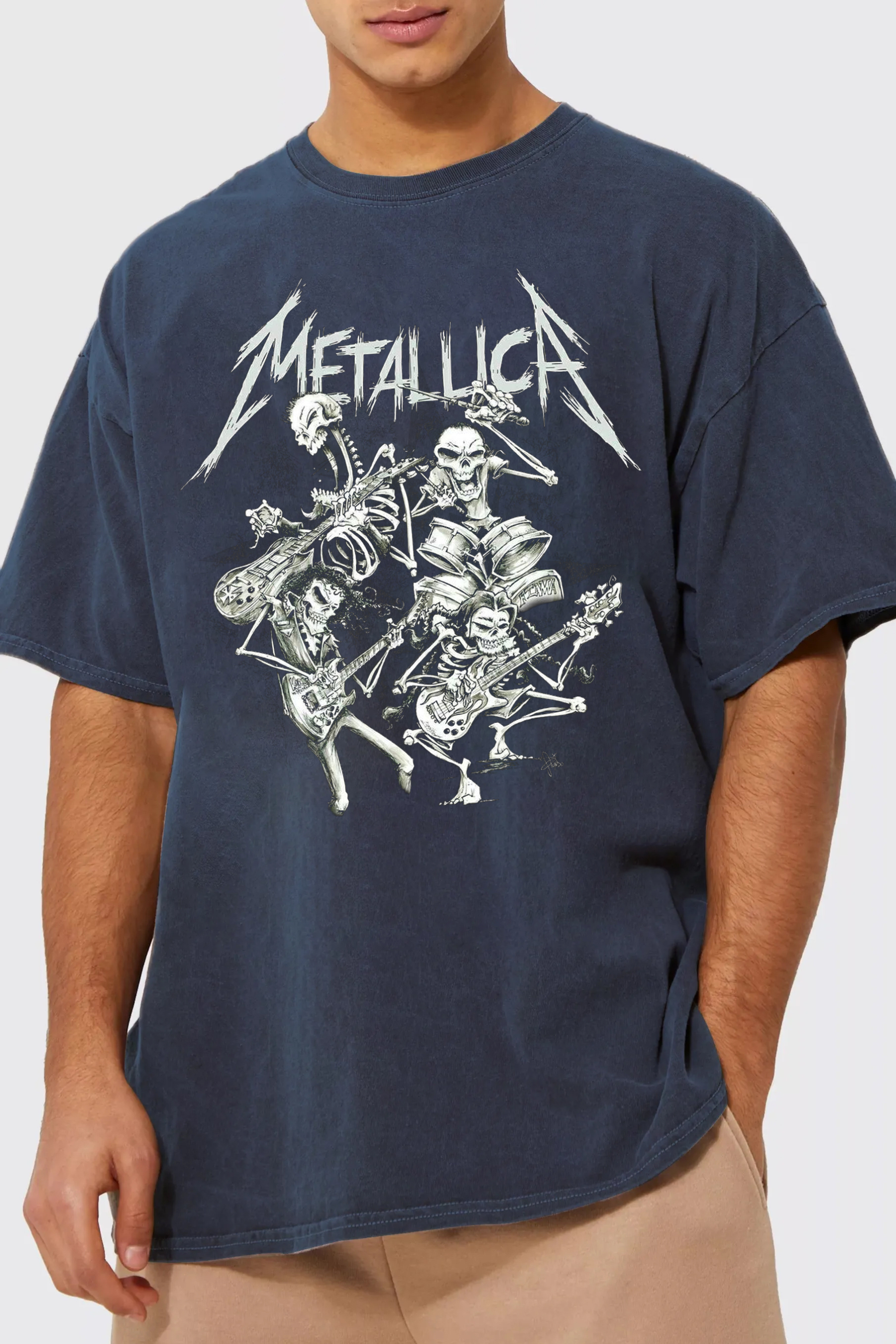 Men's Skull Rock METa Print Tee