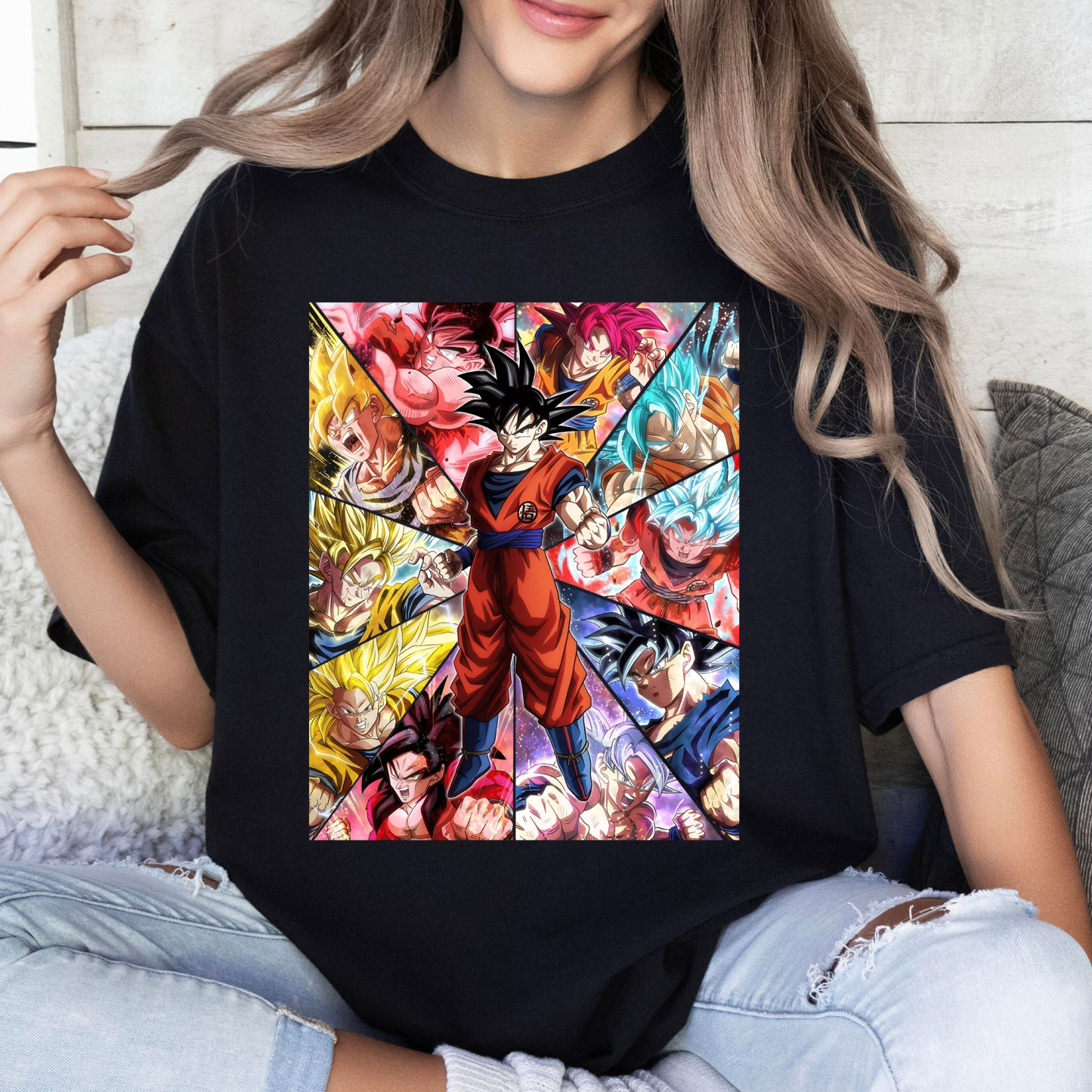 Goku All Forms SSJ Tee For Women