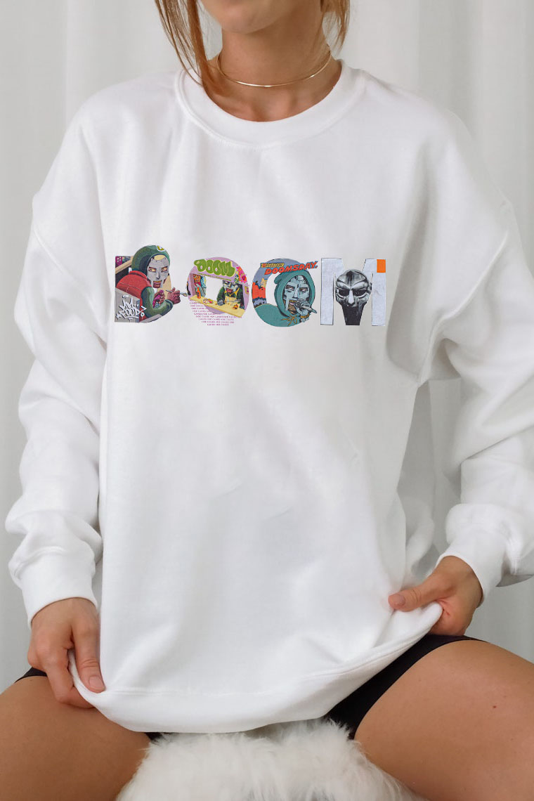 MF "DOOM" Type Collage Print Sweatshirts
