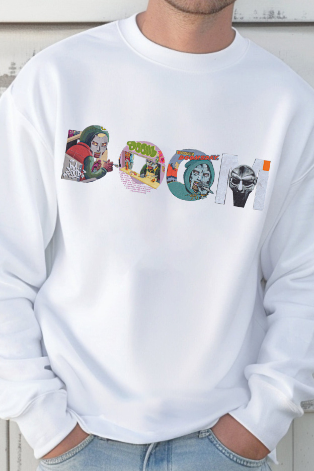 MF "DOOM" Type Collage Print – Men sweatshirt