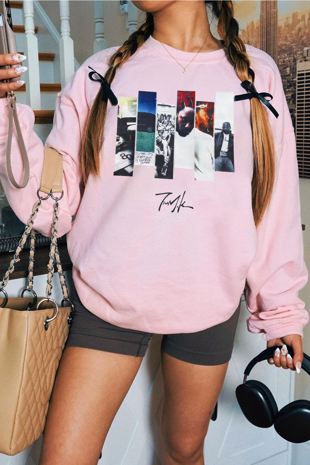 Kendrick Dropped Women's Crew Neck Sweatshirt