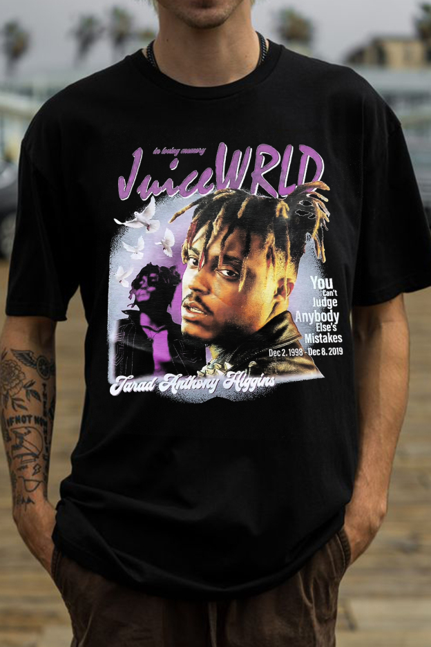 JUICE WRLD color block T-shirt