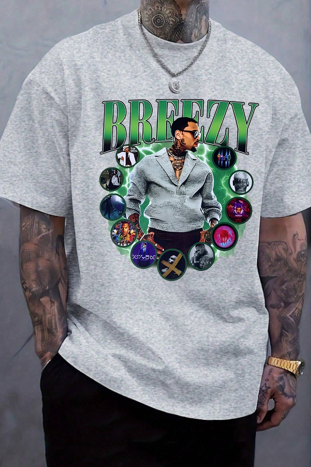 Chris Brown Breezy 1111 Tour tshirt For Men