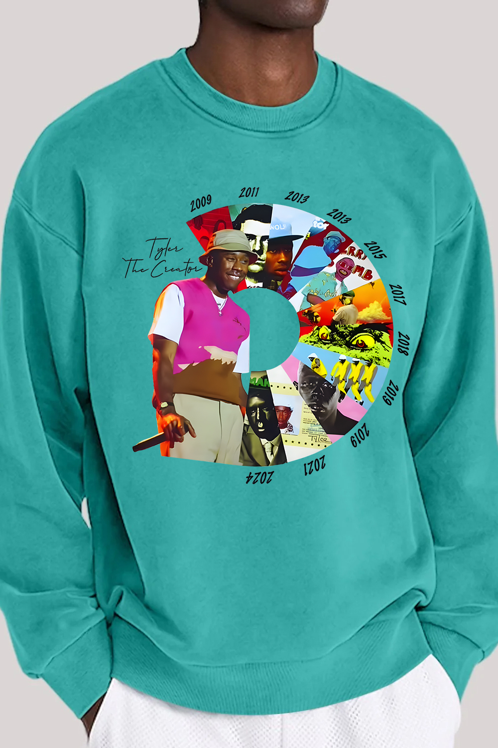 Tyler the creator men's crew neck sweatshirt