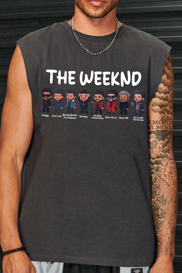 Rock The Weeknd men vest and shine brighter