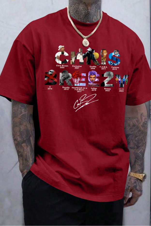 CB Brez Album Concert Graphic Tee For men