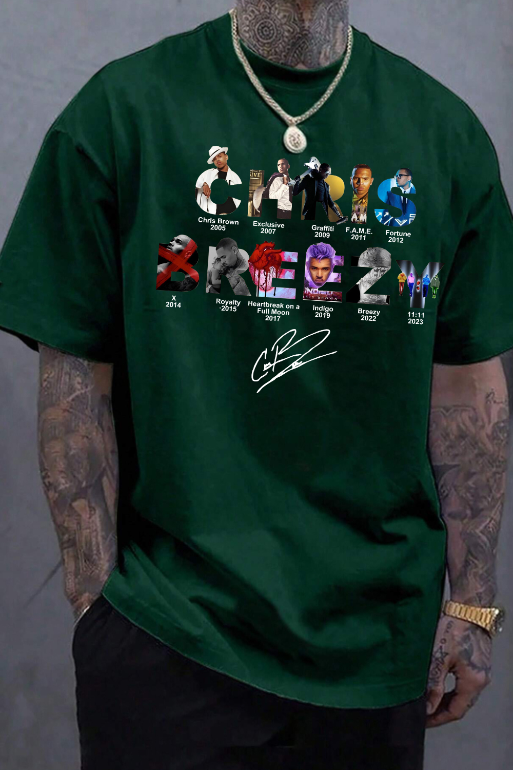 CB Brez Album Concert Graphic Tee For men