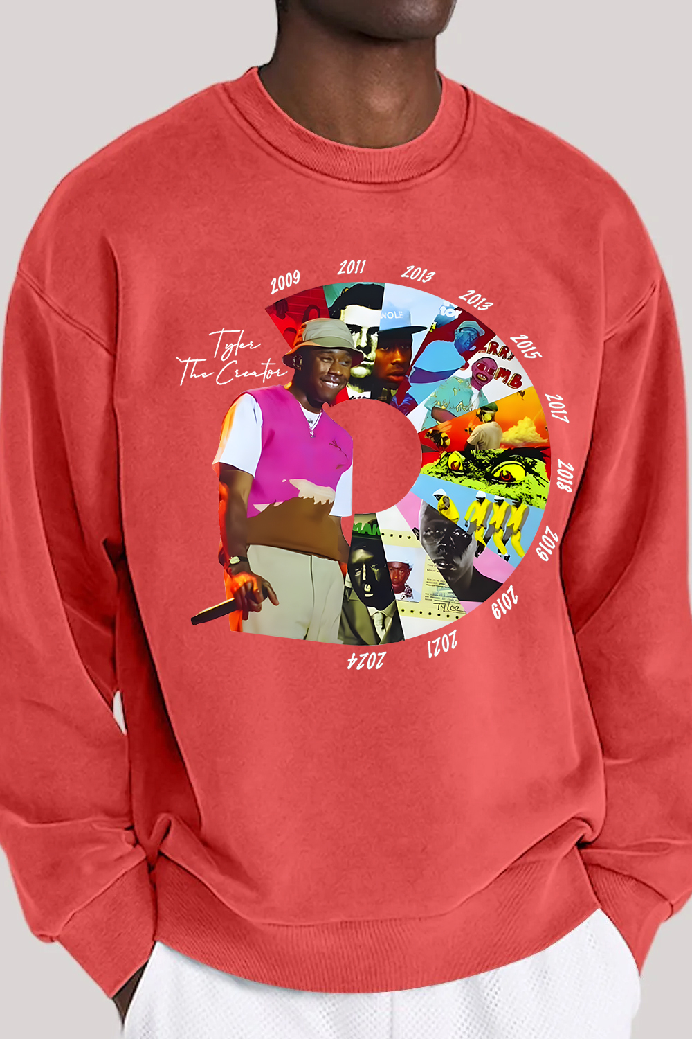 Tyler the creator men's crew neck sweatshirt