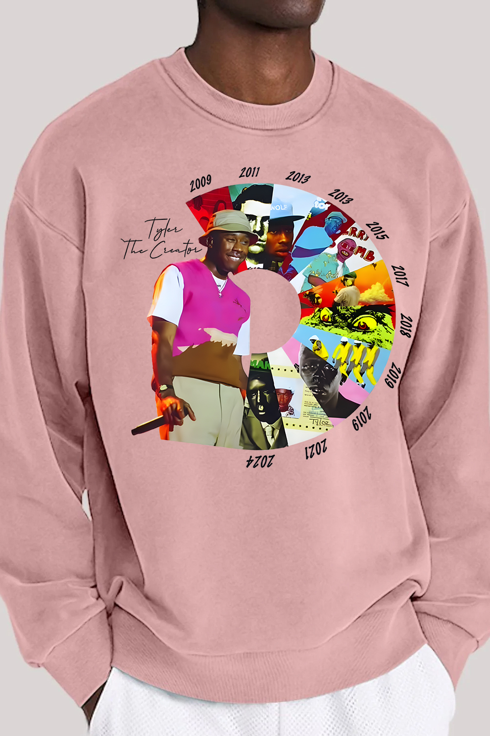 Tyler the creator men's crew neck sweatshirt