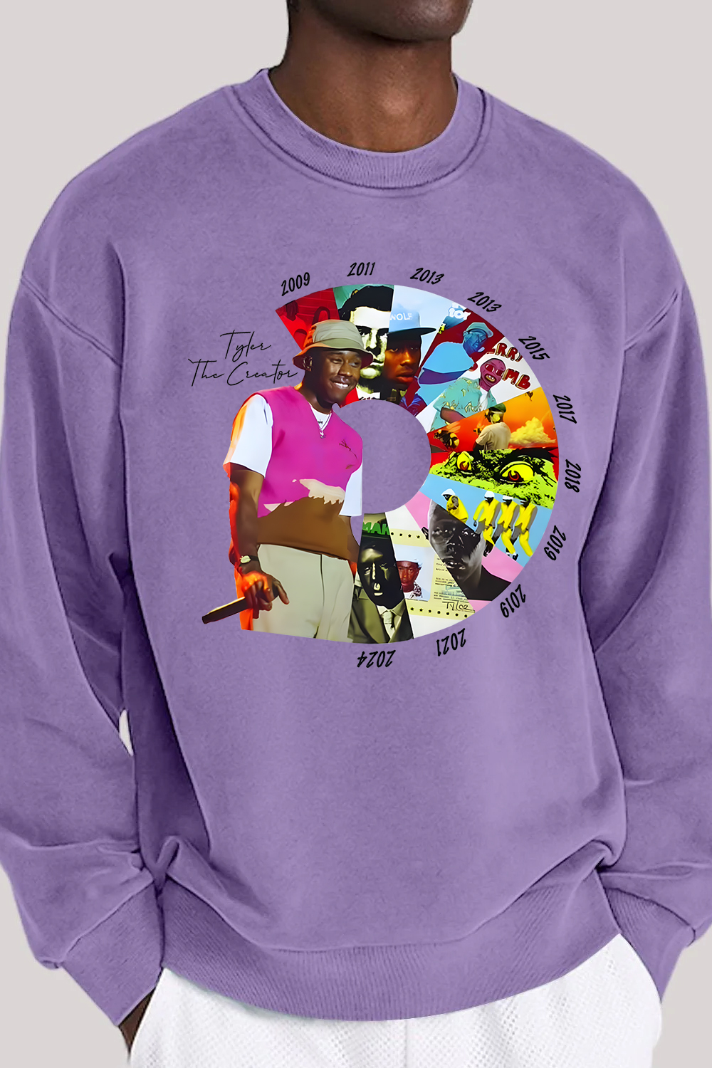 Tyler the creator men's crew neck sweatshirt