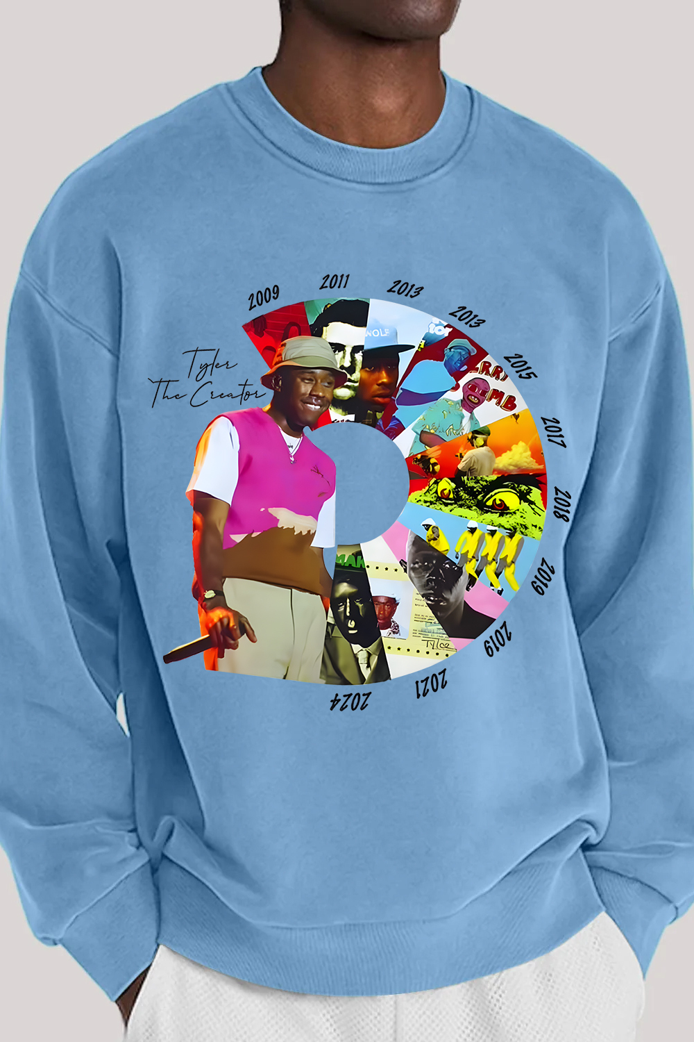 Tyler the creator men's crew neck sweatshirt