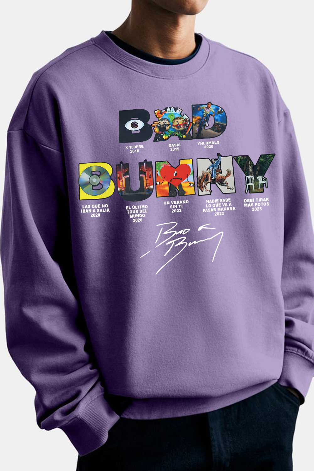 Bad Bunny Concert DTML Album Sweatshirt For Men