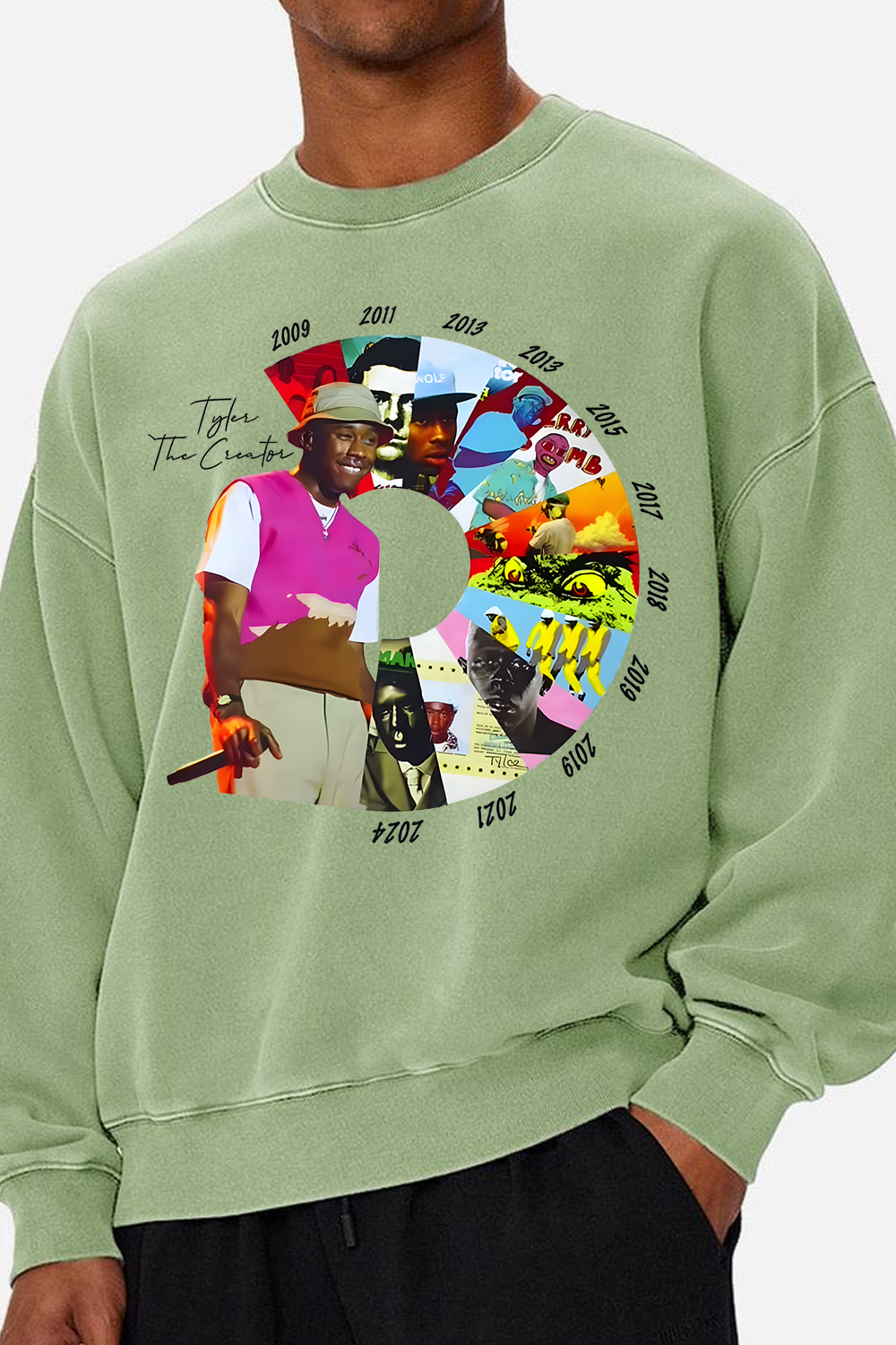 Tyler the creator men's crew neck sweatshirt