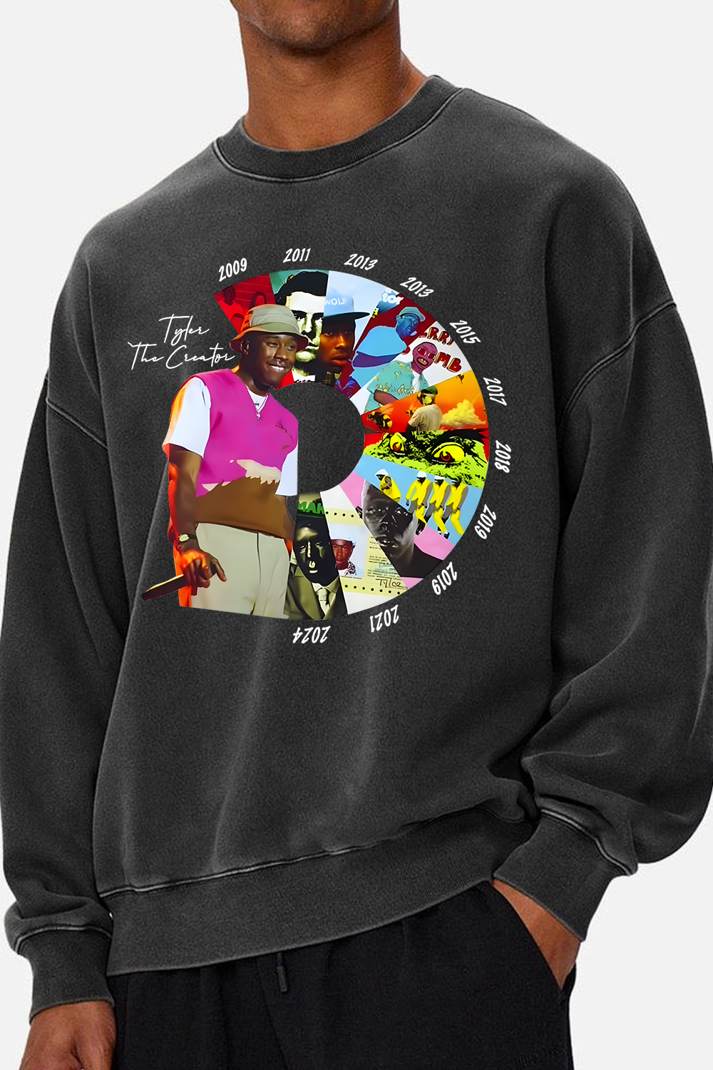 Tyler the creator men's crew neck sweatshirt