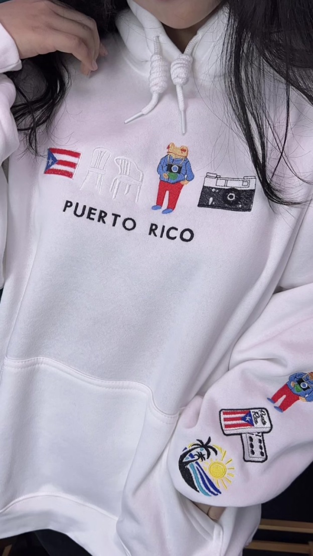 Obsessed 💓 Puertorico Embroidered Hoodie