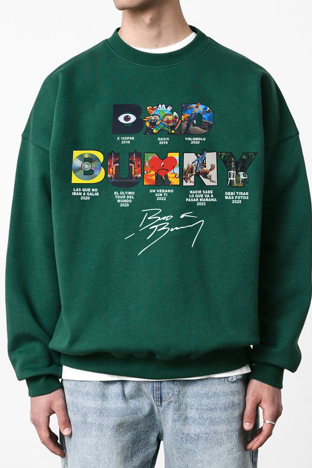 Bad Bunny Concert DTML Album Sweatshirt For Men